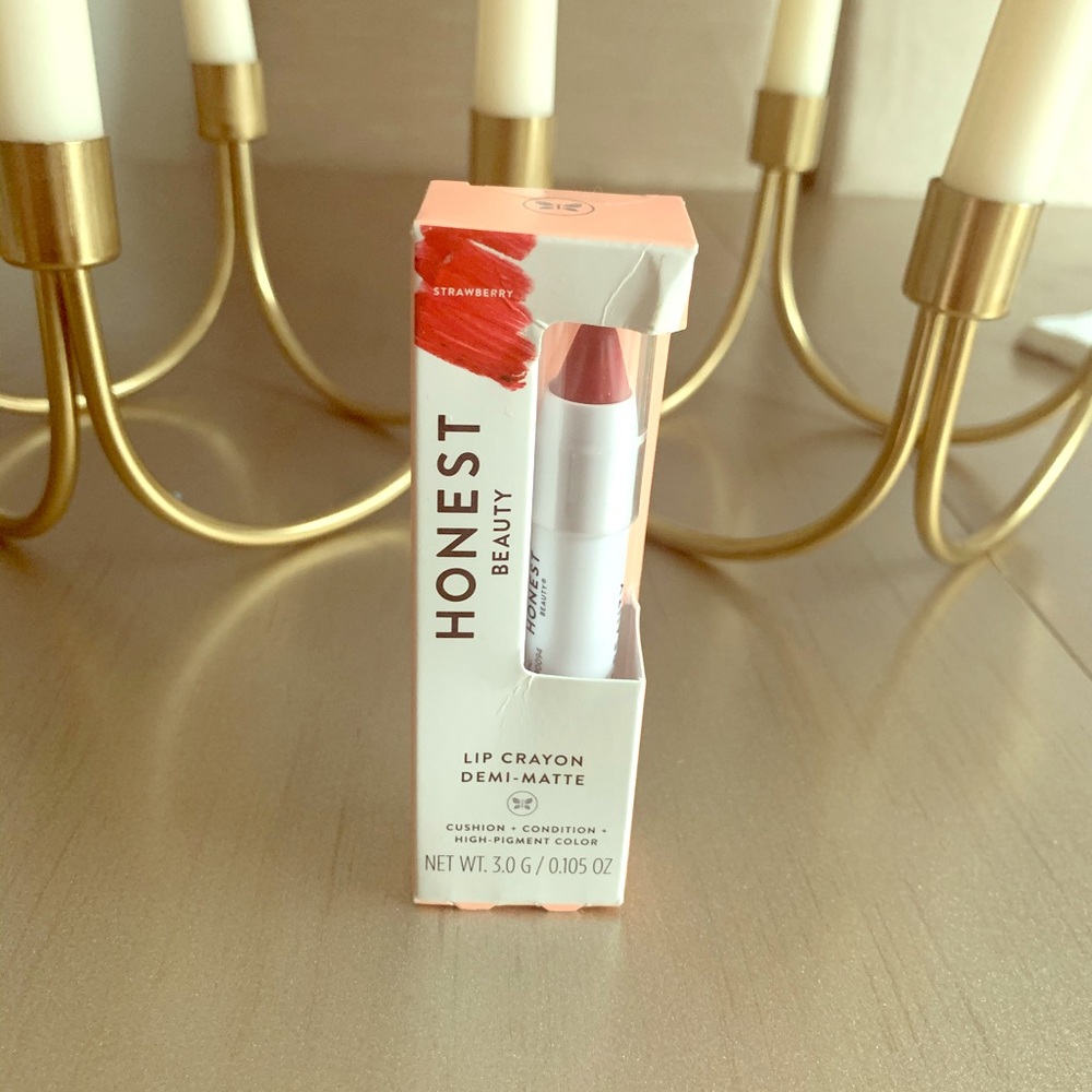 Honest Beauty Lip Crayon Demi Matte-strawberry